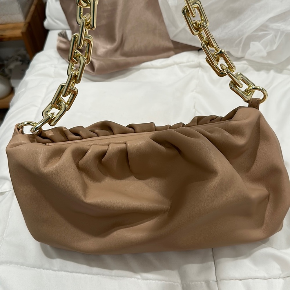 Beige handbag